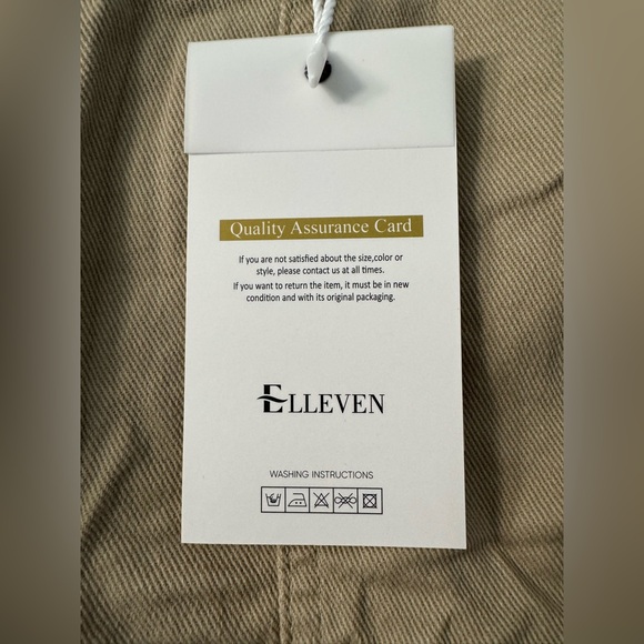 Bermuda Cargo, Elastic High Waist 6 Pockets 7in Inseam Summer Jorts for Women - Picture 9 of 13